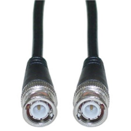 CABLE WHOLESALE CableWholesale 10X1-01125 BNC RG58  AU Coaxial Cable  Black  BNC Male  Copper Stranded Center Conductor  25 foot 10X1-01125